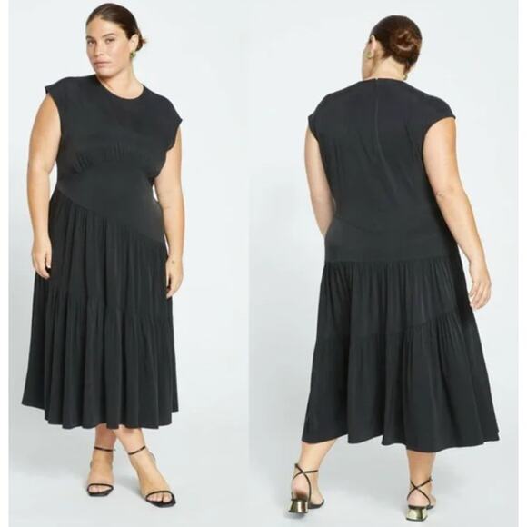 Universal Standard Dresses & Skirts - NWT Universal Standard Paloma Tiered Cupro Dress Size Medium 18/20 Plus Size